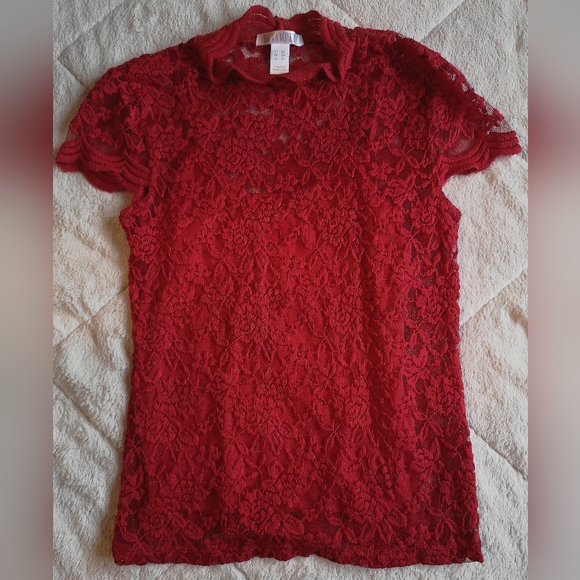 Revamped lace top. Size XS. - Picture 1 of 8